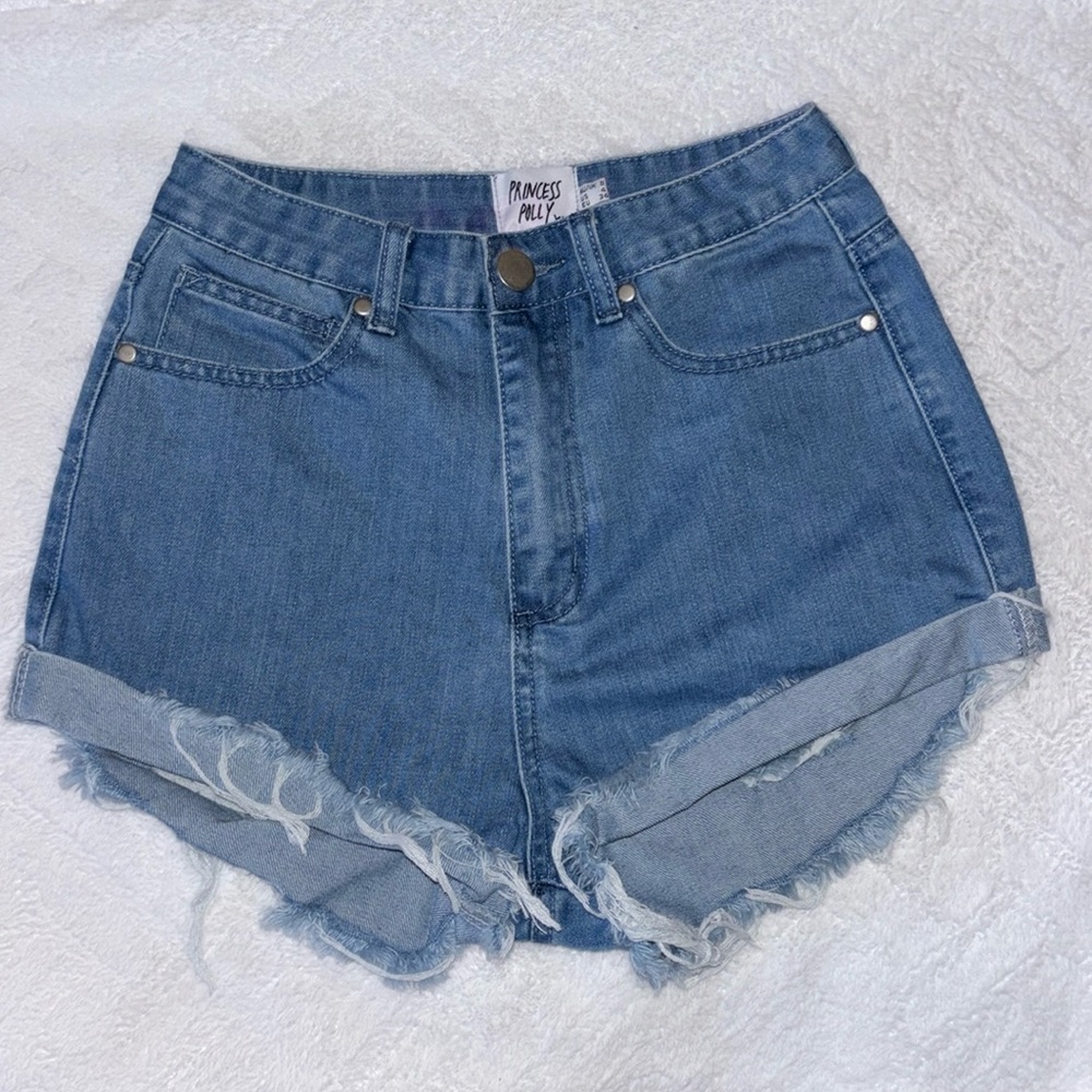 Princess Polly distressed shorts